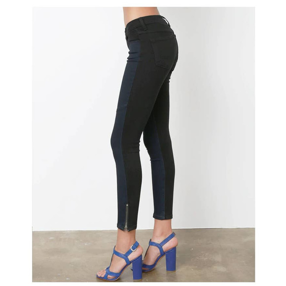 Flying Monkey 2 Tone Zipper Side Jeans Size 28 - Picture 2 of 15